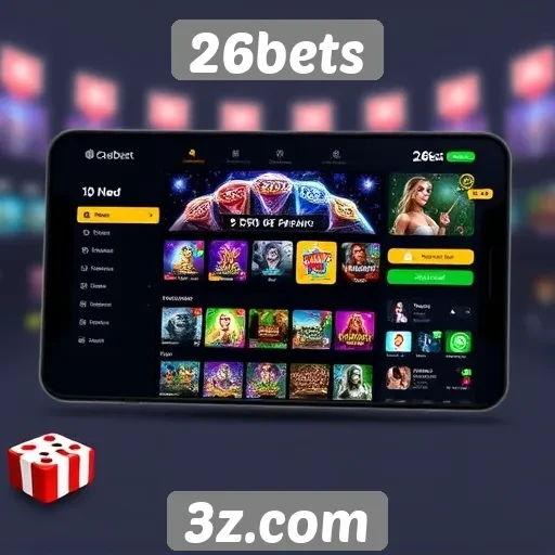 Análise da interface do usuário no 26bets